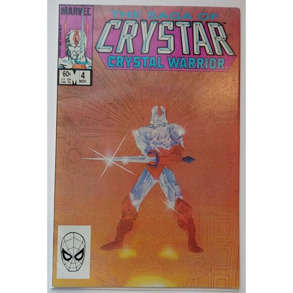 The Saga of Crystar, Crystal Warrior #4 Canadian Marvel Comics Bagged/Boarded - Picture 2 of 3